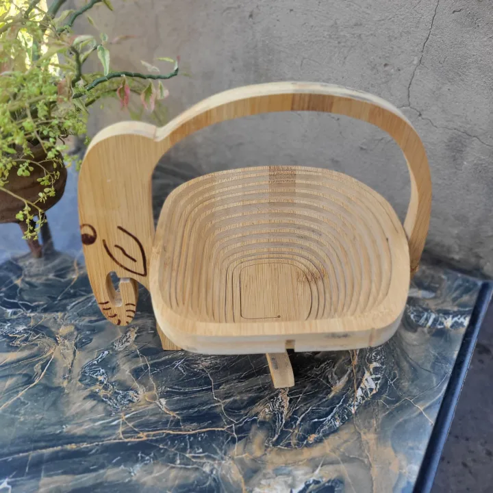 Collapsible Wood Basket
