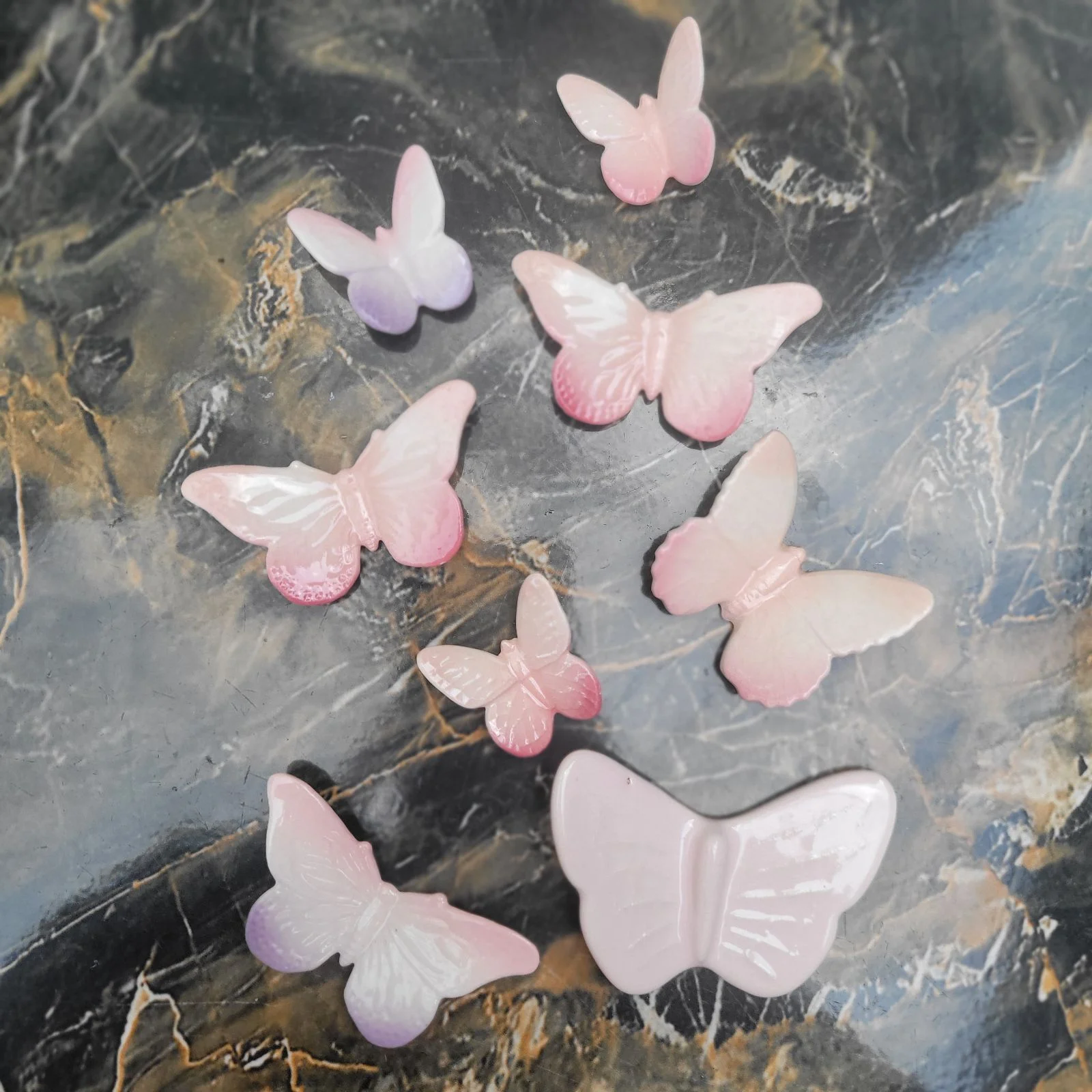 Ceramic Butterflies x 8