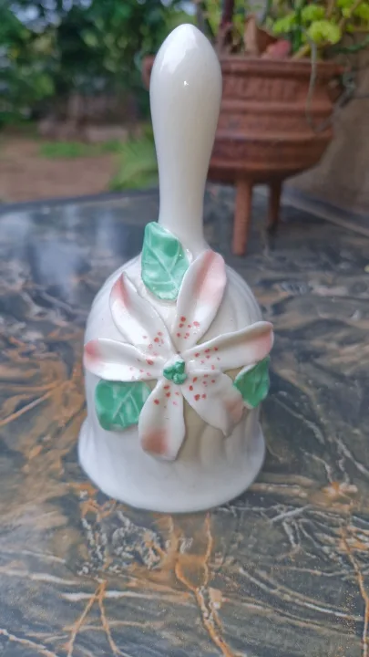Vintage Bell With Pink Flower