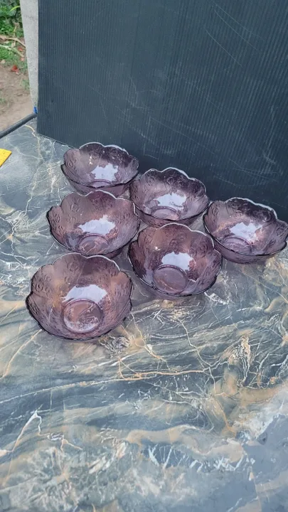 Amethyst Bowls X 6