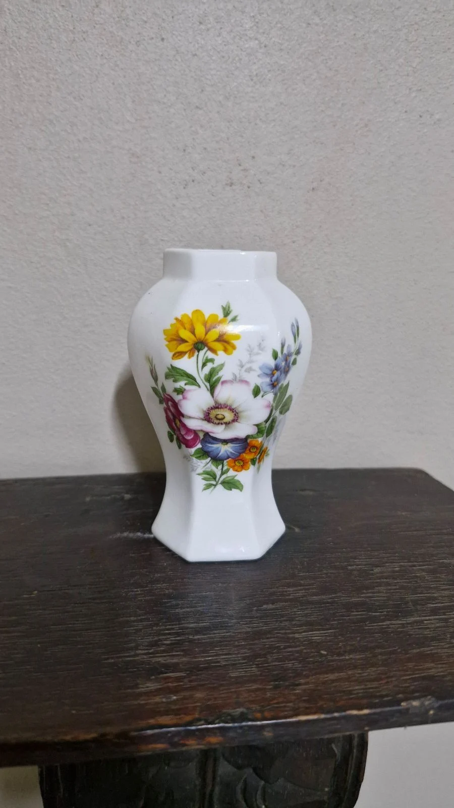 Small Vintage Vase With Flowers
