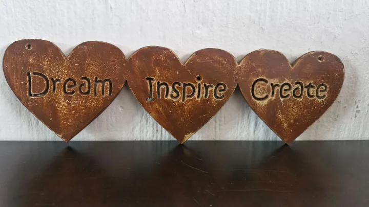 Shades Of Brown Heart Wall Decor