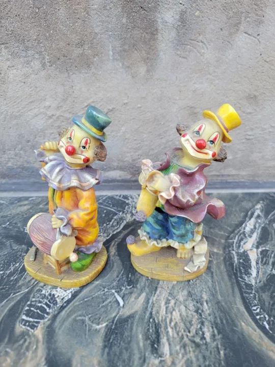 2 X Ceramic Clowns