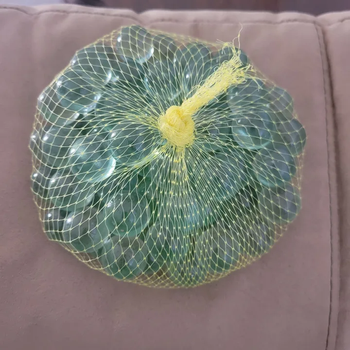 1Kg Bag Of Plain Preloved Glass Balls / Marbles