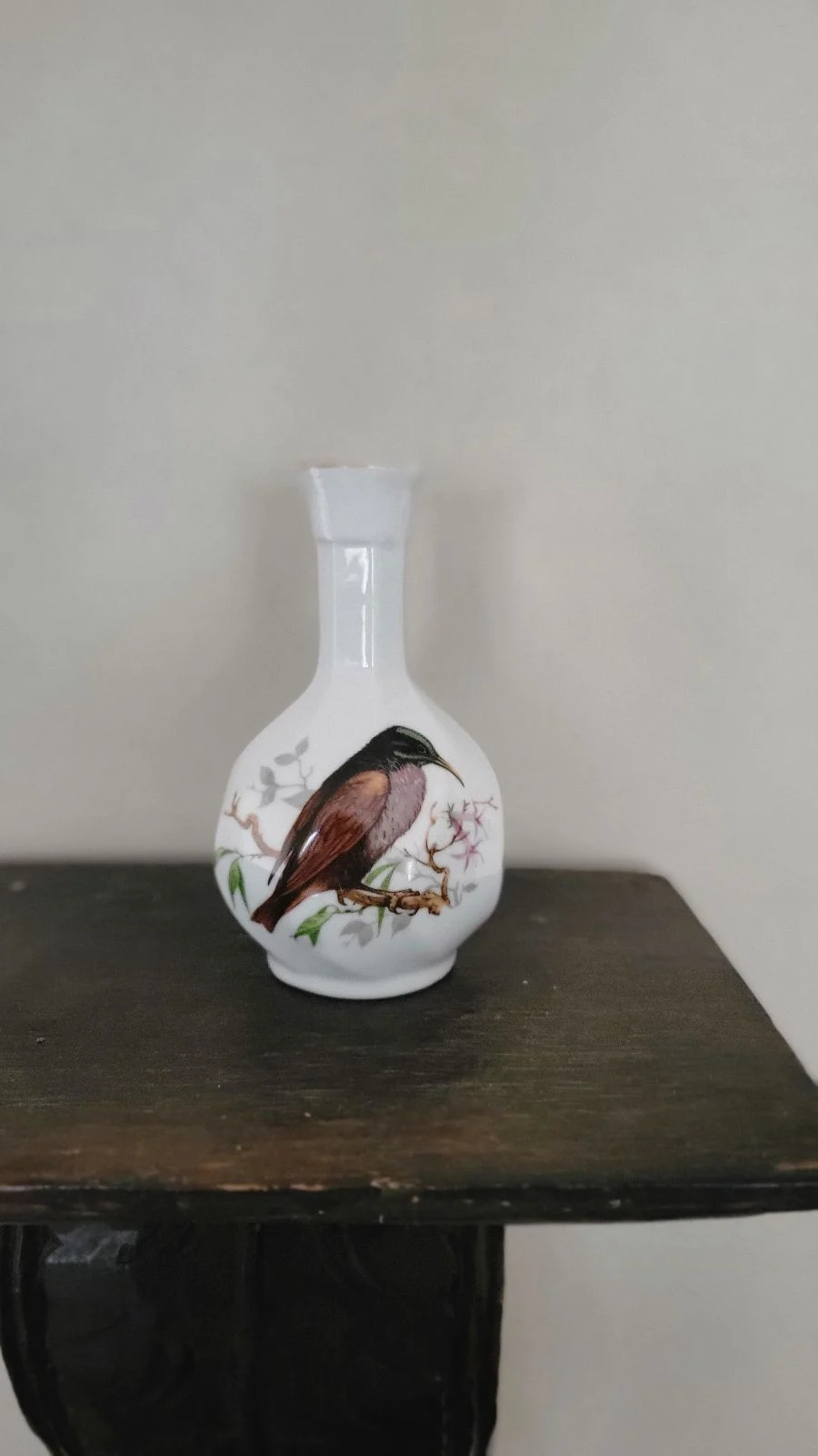 Vintage Vase With Bird On