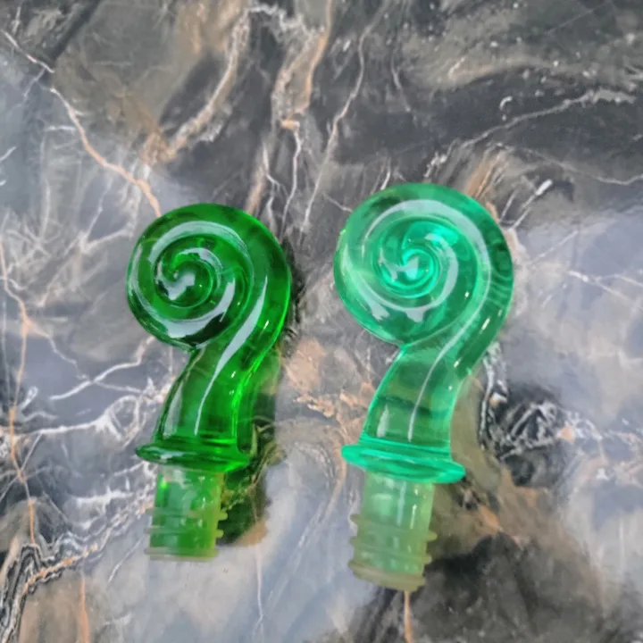 Green Bottle Stoppers – Set of 2