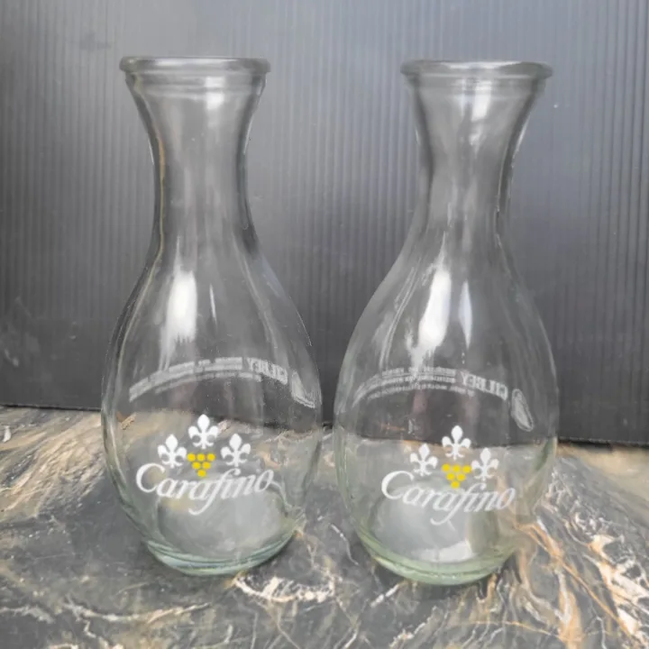 Vintage Carafino Glass Carafes (Wine Pourers)