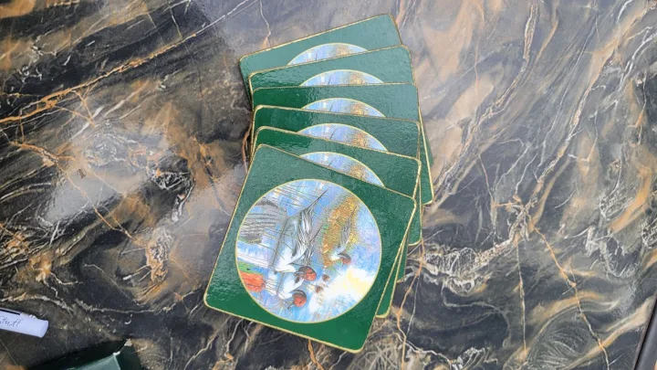 Vintage Cork Duck Coasters