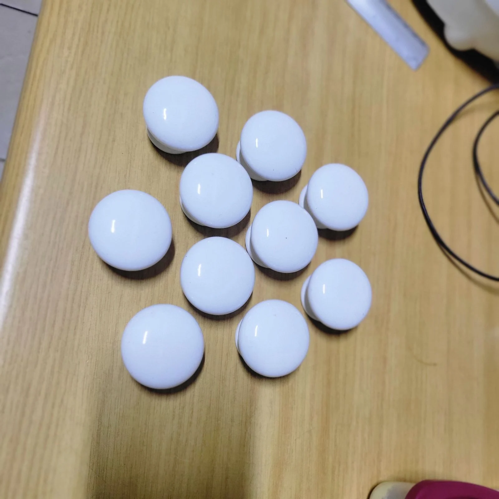 Vintage White Ceramic Door Knobs X 10