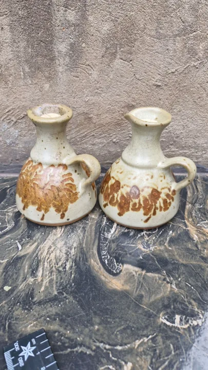 Oil And Vinegar Pottery Pitchers