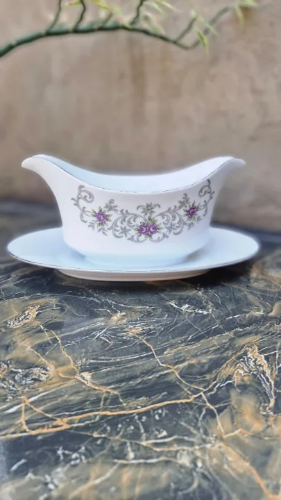 Gravy Boat With Attached Saucer