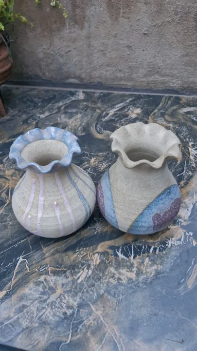 2 X Small Pottery Vases