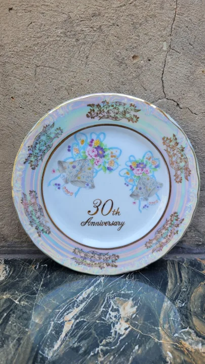 Iridescent 30th Anniversary Plate