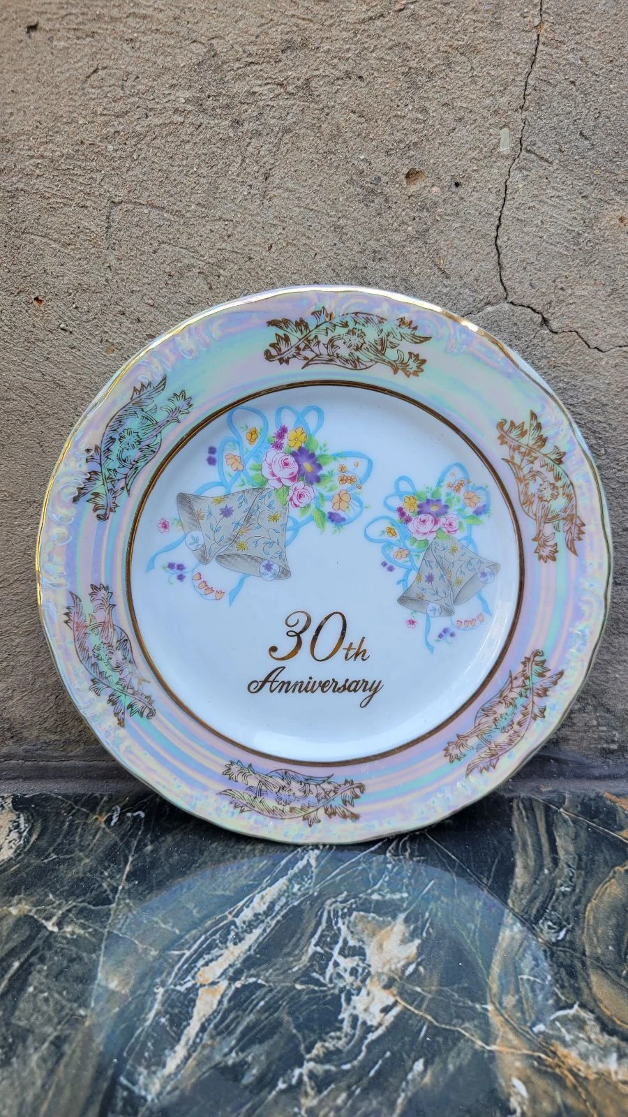 Iridescent 30th Anniversary Plate