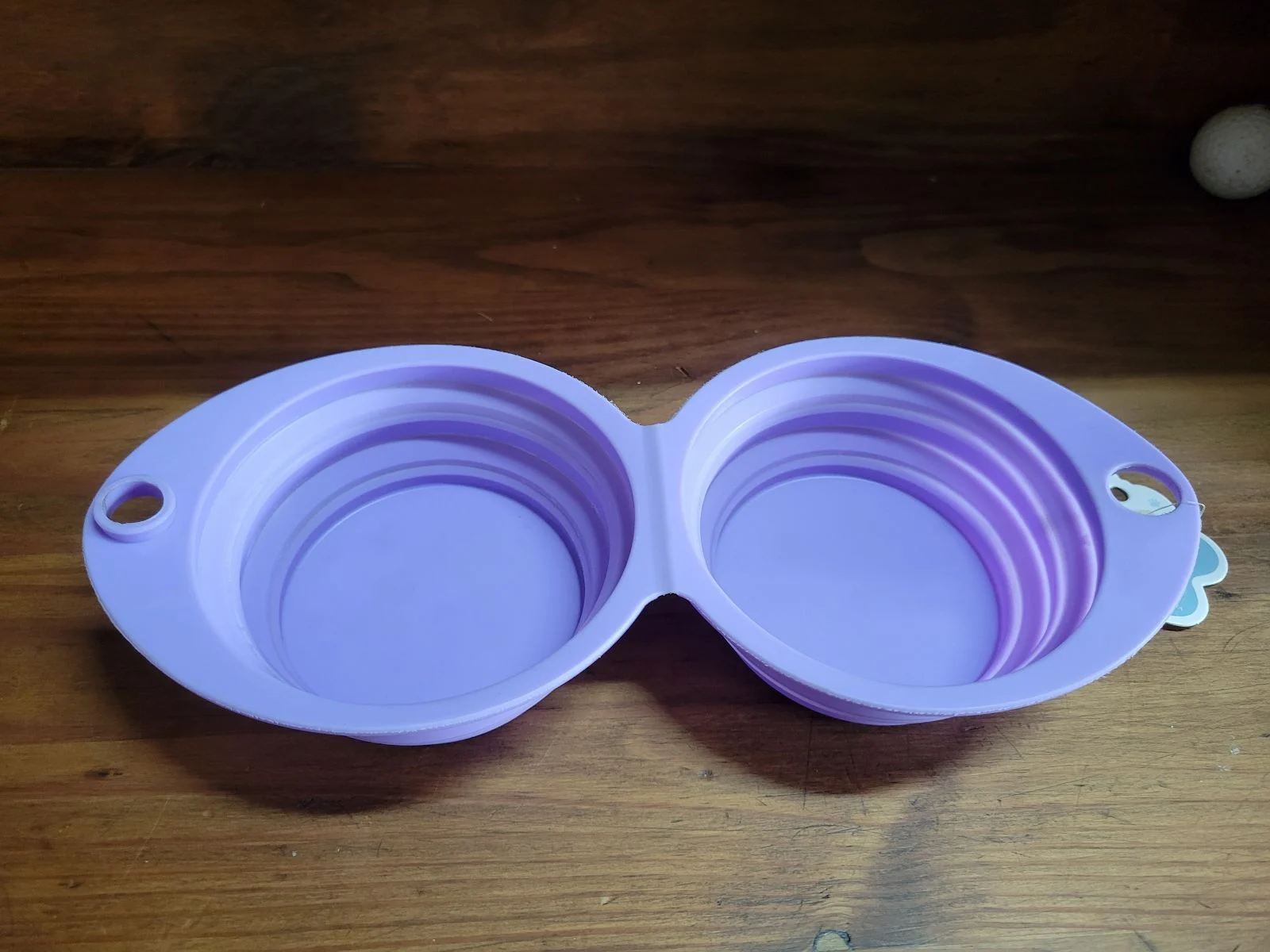 Collapsible Silicone Double Pet Bowl, Designed For Travel