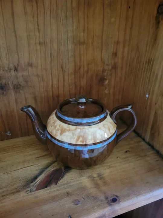 Brown Glazed Sudlow's Teapot
