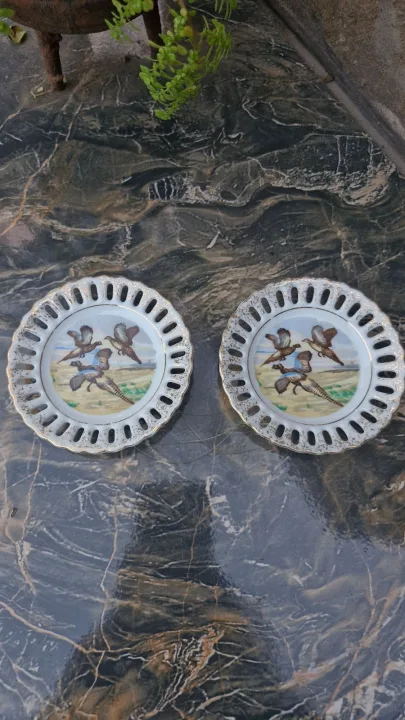 2 Small Display Plates With Pheasants