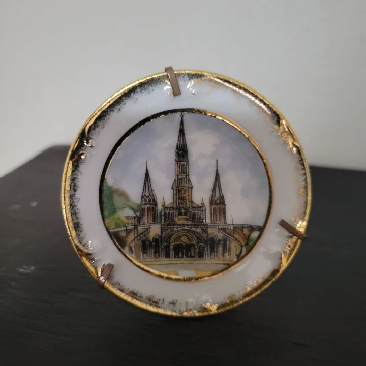 Vintage Limoges Lourdes Miniature Plate