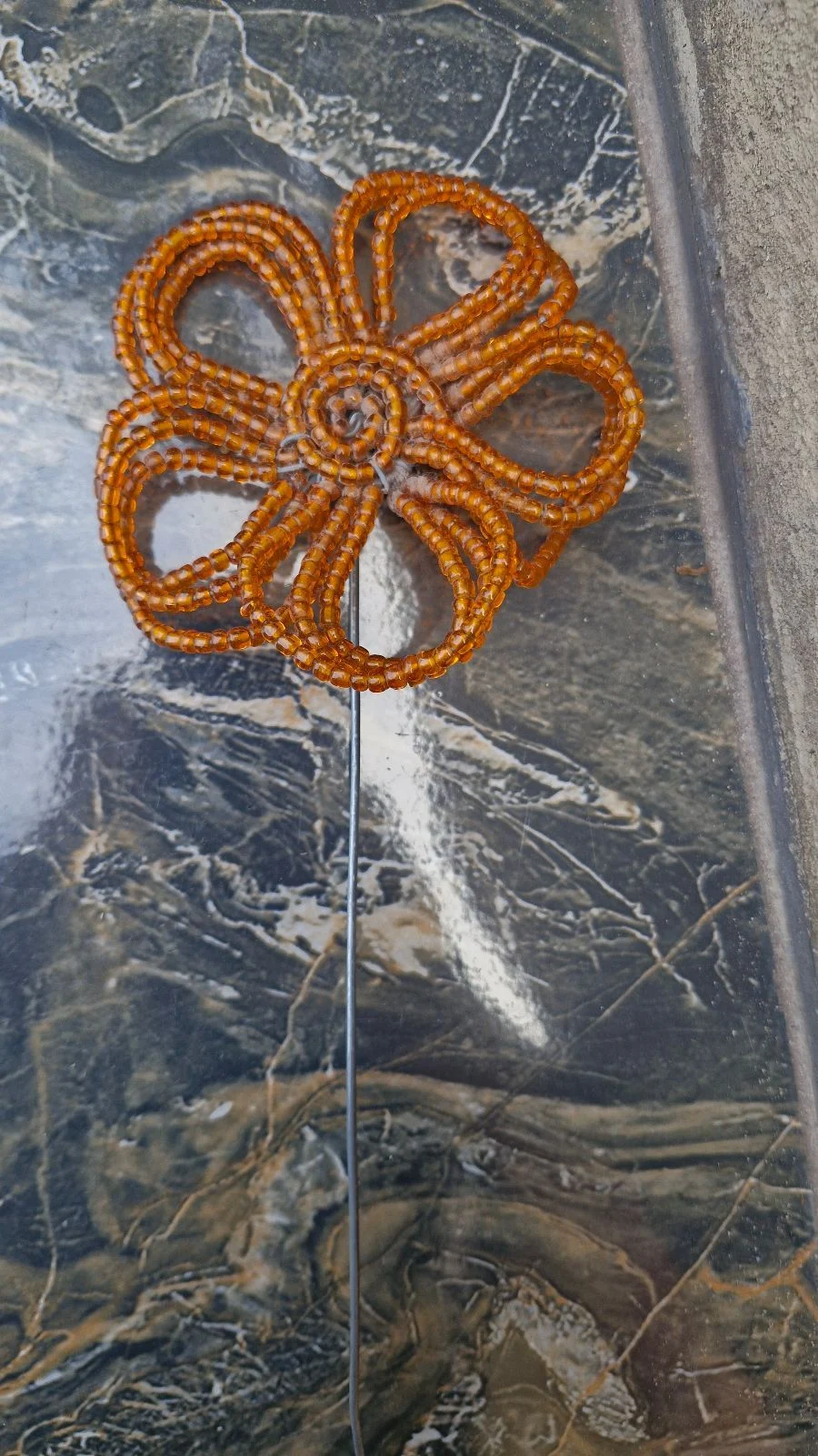 Orange Bead Flower