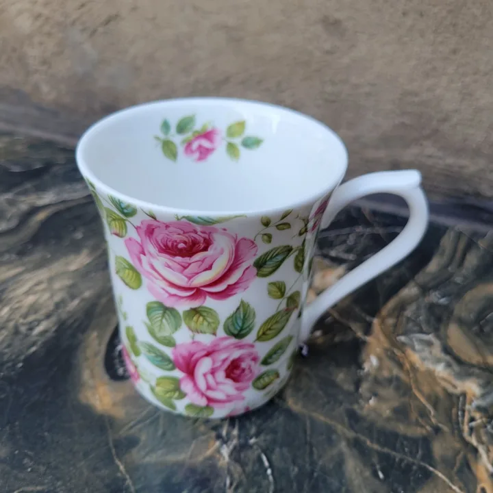 Woolworths Pink Rose Tea Cup