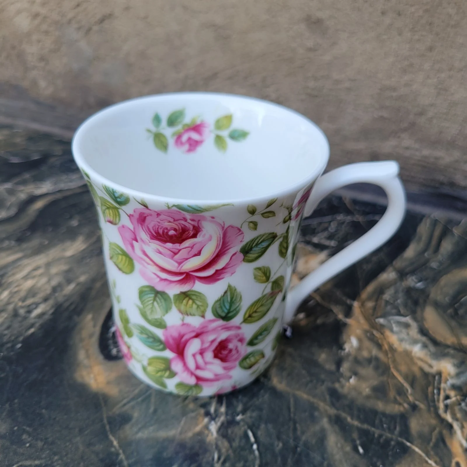 Woolworths Pink Rose Tea Cup