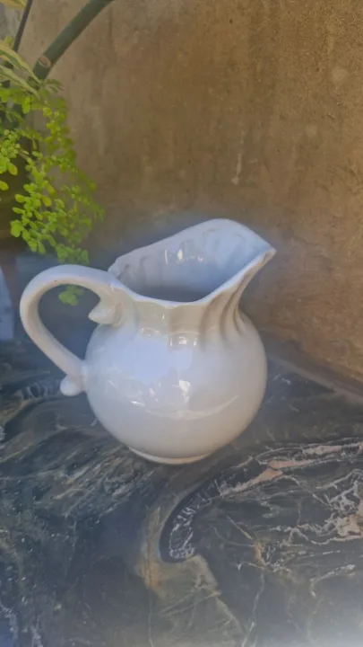 White Jug / Pourer With Heart Design